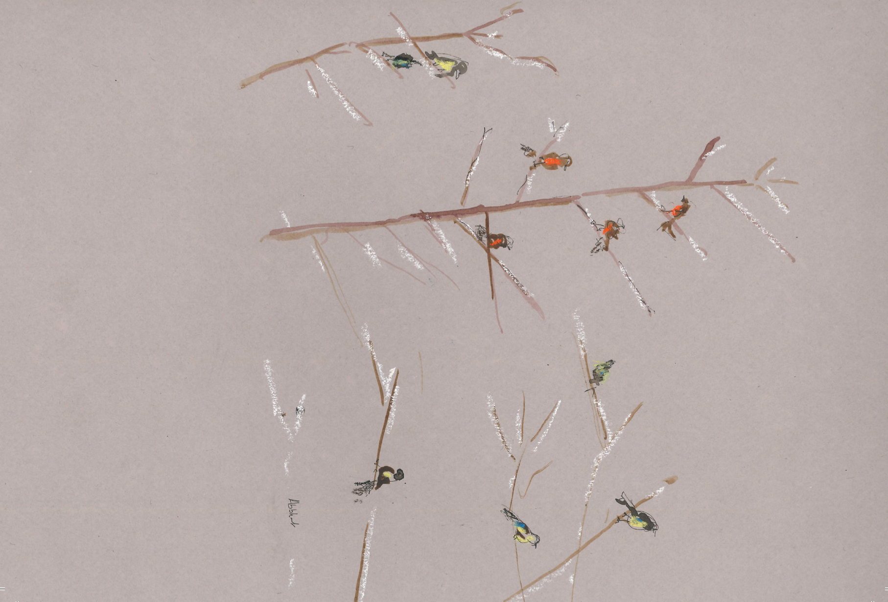 Winter Songbirds by Abbie Hart